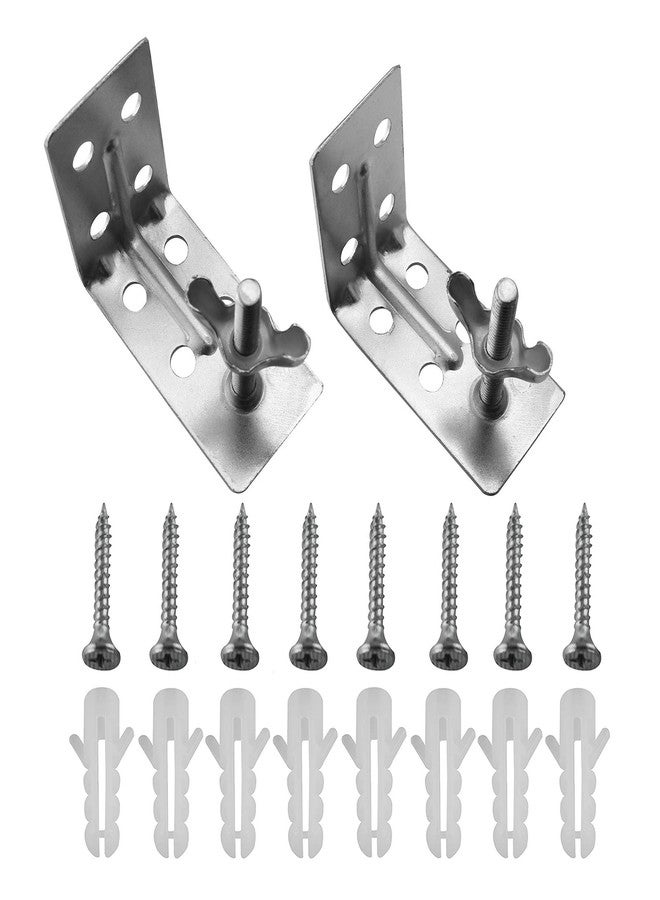AXLIZER 2PCS Curtain Hardware Roman-Style L-Shaped Sunshade for Roman or Other Shades/Ceiling or Wall Mount - Image 1